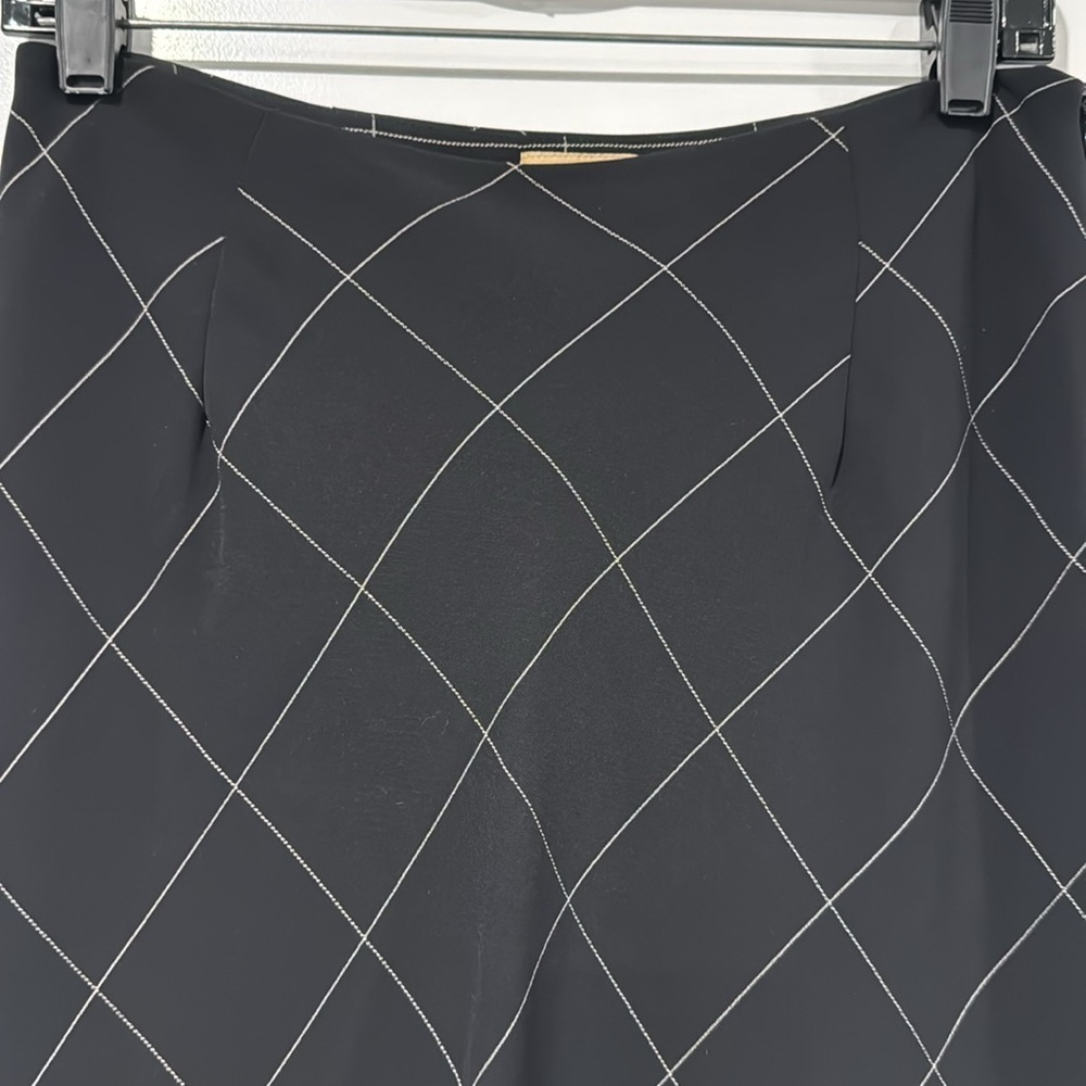 🔵 Michele Black A-Line Skirt Size 10 - Picture 2 of 6